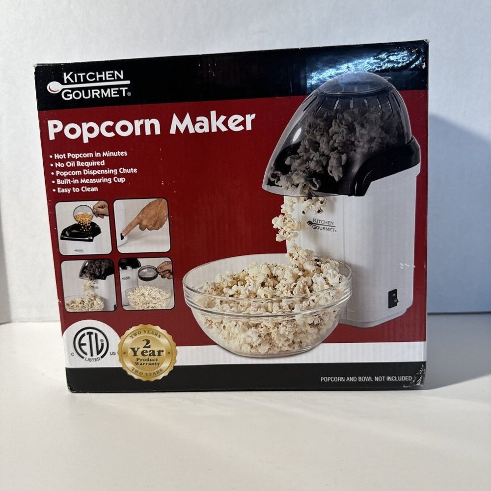 Kitchen Gourmet B-32B Popcorn Maker‎ Brand New in Box! (O)
